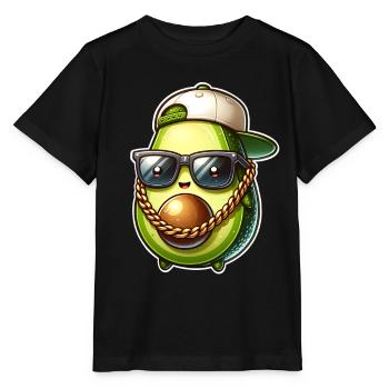 Avocado Gangster - Stanley/Stella Kinder T-Shirt MINI CREATOR  - Schwarz - Vorne - Mikhail (115cm)