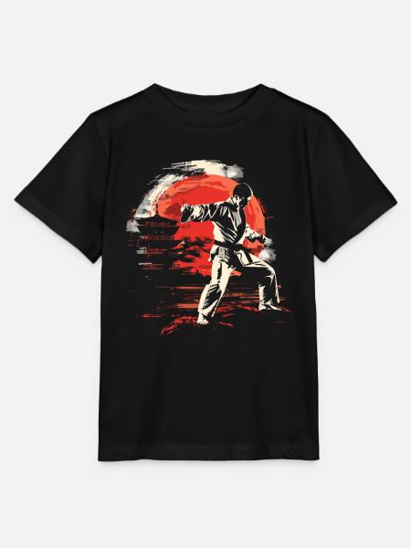 Karateka Grafik - Stanley/Stella Kinder T-Shirt MINI CREATOR - Schwarz