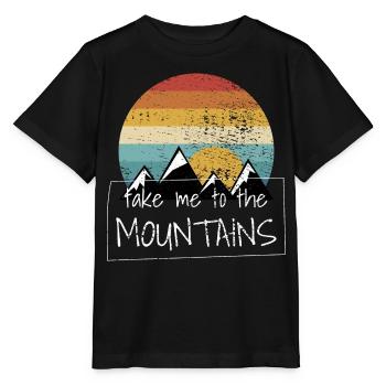 Wandern Wanderungen - Stanley/Stella Kinder T-Shirt MINI CREATOR  - Schwarz - Vorne - Mikhail (115cm)