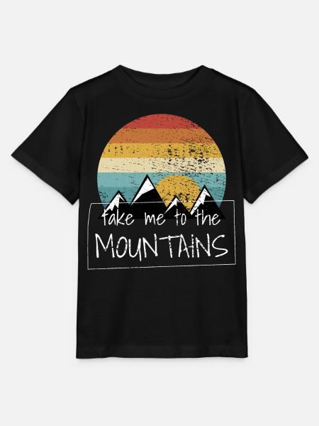 Randonnées pédestres - T-shirt bio MINI CREATOR Stanley/Stella Enfant - noir