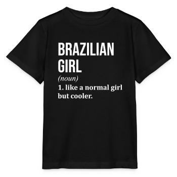 Brazil - Stanley/Stella MINI CREATOR Kids’ T-Shirt - black - Front - Mikhail (115cm)