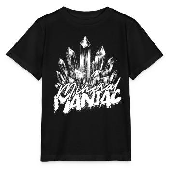 Géologie Géologue Mineral Maniac - T-shirt bio MINI CREATOR Stanley/Stella Enfant - noir - Devant - Mikhail (115cm)