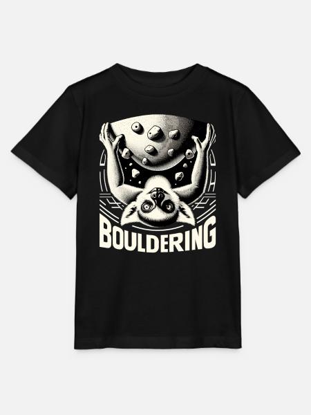 Bouldern Lemur Klettern Geschenk - Stanley/Stella Kinder T-Shirt MINI CREATOR  - Schwarz