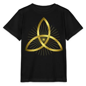 Graphic - Trinity Knot - Celtic Symbol - Stanley/Stella MINI CREATOR Kids’ T-Shirt - black - Front - Mikhail (115cm)