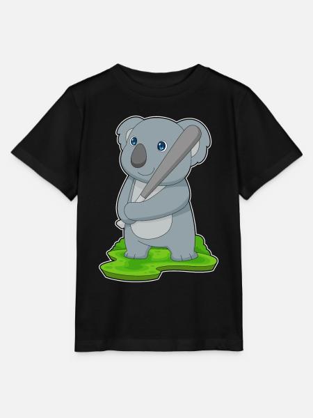 Koala Baseball Baseballschläger - Stanley/Stella Kinder T-Shirt MINI CREATOR  - Schwarz