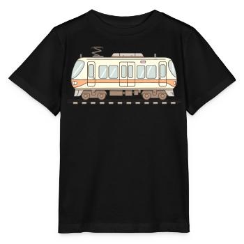 Eisenbahn Comic Look - Stanley/Stella Kinder T-Shirt MINI CREATOR  - Schwarz - Vorne - Mikhail (115cm)