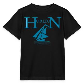 Boot und Horizont - Stanley/Stella Kinder T-Shirt MINI CREATOR  - Schwarz - Vorne - Mikhail (115cm)