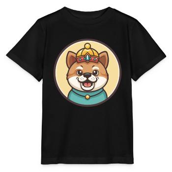 Chinese Imperial Dog Breed Cartoon Kawaii Clipart - Stanley/Stella MINI CREATOR Kids’ T-Shirt - black - Front - Mikhail (115cm)