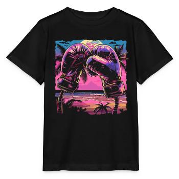 Boxhandschuhe Retrowave - Stanley/Stella Kinder T-Shirt MINI CREATOR  - Schwarz - Vorne - Mikhail (115cm)