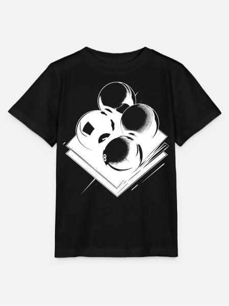 Billardkugeln Skizze - Stanley/Stella Kinder T-Shirt MINI CREATOR - Schwarz
