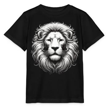 The White Lion – Royal Presence - Stanley/Stella MINI CREATOR Kids’ T-Shirt - black - Front - Mikhail (115cm)