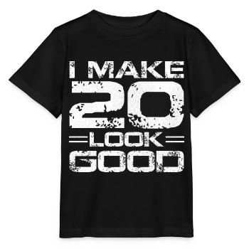 I make 20 look good - Stanley/Stella MINI CREATOR Kids’ T-Shirt - black - Front - Mikhail (115cm)