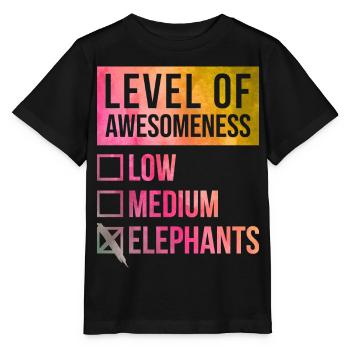 Éléphant Éléphant Éléphant - T-shirt bio MINI CREATOR Stanley/Stella Enfant - noir - Devant - Mikhail (115cm)