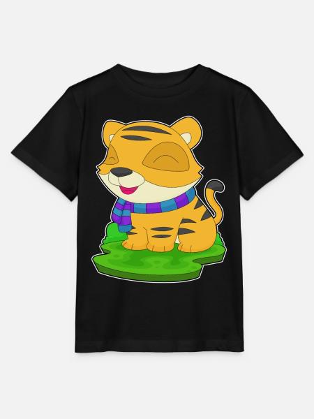 Tiger Winter Schal - Stanley/Stella Kinder T-Shirt MINI CREATOR - Schwarz