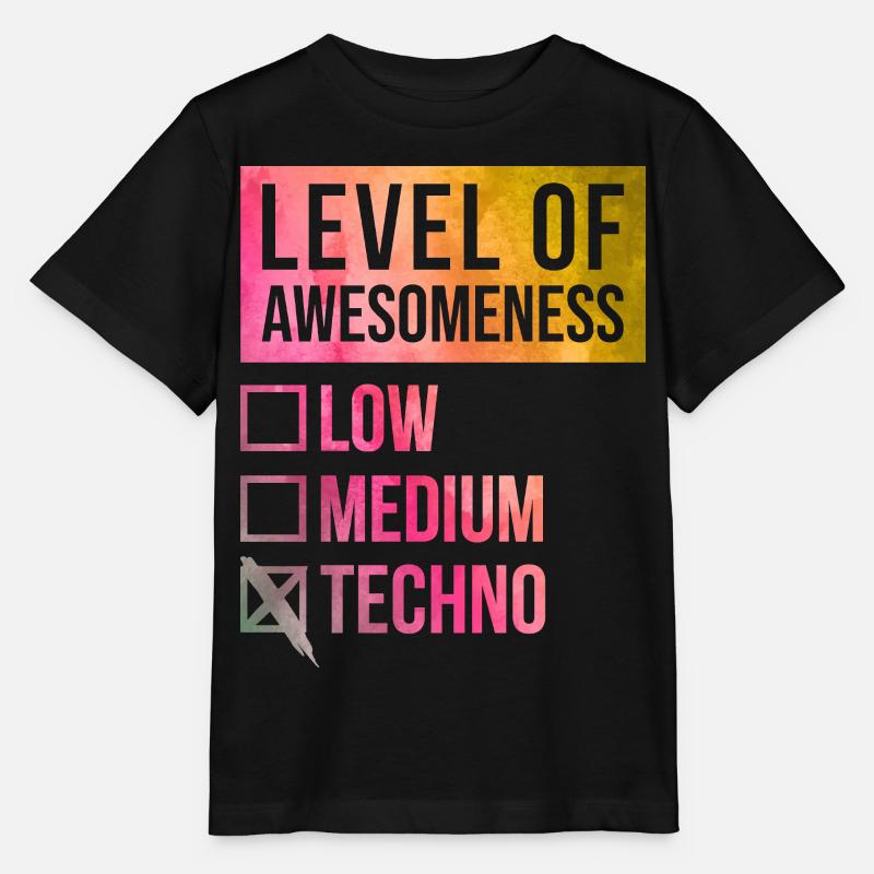 techno - T-shirt bio MINI CREATOR Stanley/Stella Enfant - noir