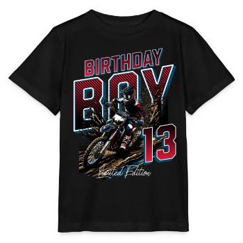13e anniversaire de motocross - T-shirt bio MINI CREATOR Stanley/Stella Enfant - noir - Devant - Mikhail (115cm)