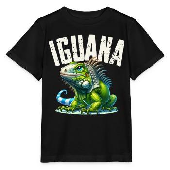 Iguane - T-shirt bio MINI CREATOR Stanley/Stella Enfant - noir - Devant - Mikhail (115cm)