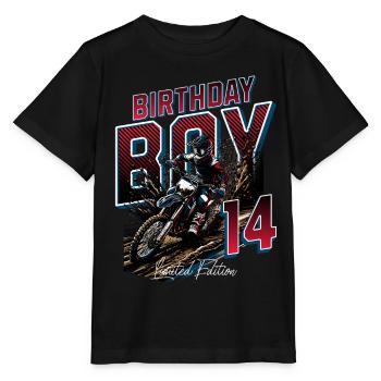 14e anniversaire de motocross - T-shirt bio MINI CREATOR Stanley/Stella Enfant - noir - Devant - Mikhail (115cm)