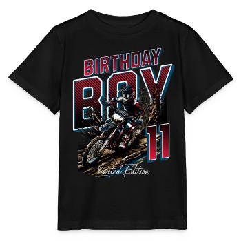 Motocross 11th Birthday - Stanley/Stella MINI CREATOR Kids’ T-Shirt - black - Front - Mikhail (115cm)