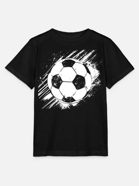 Fußball Skizze - Stanley/Stella Kinder T-Shirt MINI CREATOR - Schwarz
