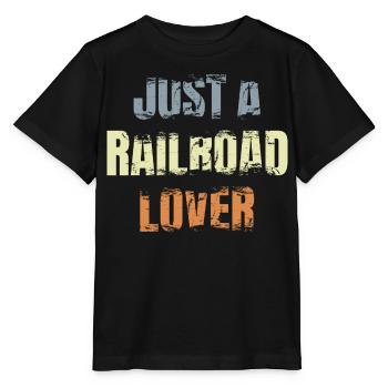 Railway lovers - Stanley/Stella MINI CREATOR Kids’ T-Shirt - black - Front - Mikhail (115cm)