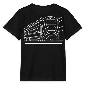 Train Comic Look - Stanley/Stella MINI CREATOR Kids’ T-Shirt - black - Front - Mikhail (115cm)