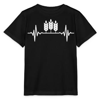 Weizenanbau Herzlinie - Stanley/Stella Kinder T-Shirt MINI CREATOR  - Schwarz - Vorne - Mikhail (115cm)