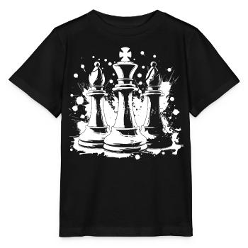 Chess bishop and king - Stanley/Stella MINI CREATOR Kids’ T-Shirt - black - Front - Mikhail (115cm)
