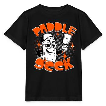 Pickleball Paddle Seek - Stanley/Stella MINI CREATOR Kids’ T-Shirt - black - Front - Mikhail (115cm)