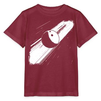Boule de bowling - T-shirt bio MINI CREATOR Stanley/Stella Enfant - bordeaux - Devant - Kain (125cm)