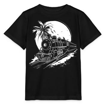 Railway Graphic - Stanley/Stella MINI CREATOR Kids’ T-Shirt - black - Front - Mikhail (115cm)