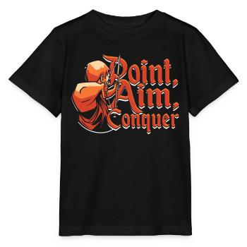 Tir à l’arc Archer Point, viser, conquérir - T-shirt bio MINI CREATOR Stanley/Stella Enfant - noir - Devant - Mikhail (115cm)