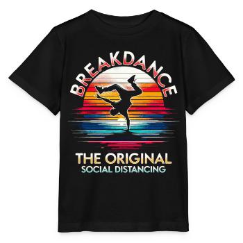 Breakdance B-boy Stunt Street Dancer - Stanley/Stella Kinder T-Shirt MINI CREATOR  - Schwarz - Vorne - Mikhail (115cm)
