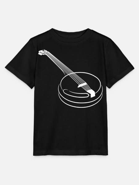 Banjo Skizze - Stanley/Stella Kinder T-Shirt MINI CREATOR  - Schwarz