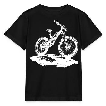Vététiste - T-shirt bio MINI CREATOR Stanley/Stella Enfant - noir - Devant - Mikhail (115cm)