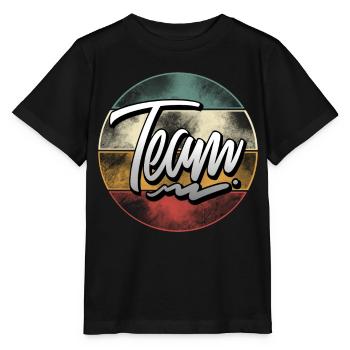 Team - Stanley/Stella Kinder T-Shirt MINI CREATOR  - Schwarz - Vorne - Mikhail (115cm)
