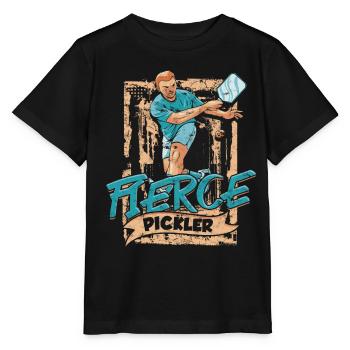 Pickleball Fierce Pickler - Stanley/Stella MINI CREATOR Kids’ T-Shirt - black - Front - Mikhail (115cm)