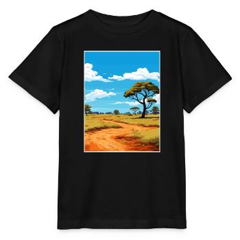 Krüger Nationalpark Südafrika Reiseposter - Stanley/Stella Kinder T-Shirt MINI CREATOR  - Schwarz - Vorne - Mikhail (115cm)