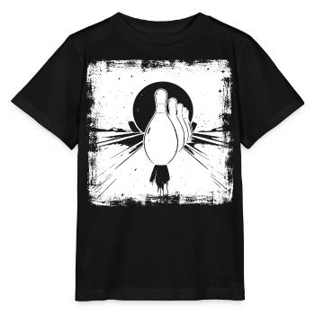 Bowling Pins - Stanley/Stella Kinder T-Shirt MINI CREATOR  - Schwarz - Vorne - Mikhail (115cm)