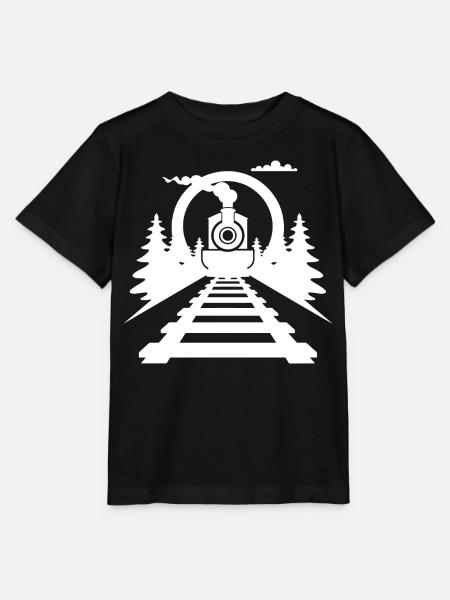 Eisenbahn - Stanley/Stella Kinder T-Shirt MINI CREATOR - Schwarz