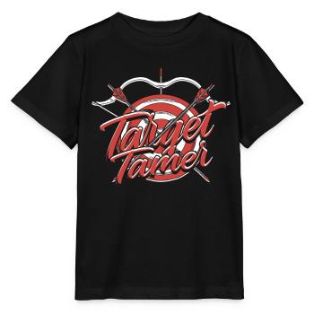 Bogenschießen Bogenschütze Target Tamer - Stanley/Stella Kinder T-Shirt MINI CREATOR  - Schwarz - Vorne - Mikhail (115cm)
