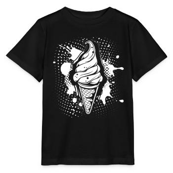 Softeis - Stanley/Stella Kinder T-Shirt MINI CREATOR  - Schwarz - Vorne - Mikhail (115cm)