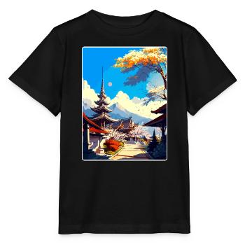 Chiang Mai Thailand Vintage Reise Poster Souvenir - Stanley/Stella Kinder T-Shirt MINI CREATOR  - Schwarz - Vorne - Mikhail (115cm)