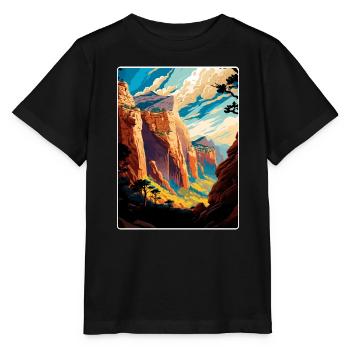 Zion National Park Angels Landing Arizona Travel - Stanley/Stella MINI CREATOR Kids’ T-Shirt - black - Front - Mikhail (115cm)