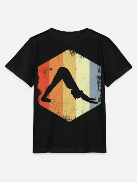 Yogini Zeichnung - Stanley/Stella Kinder T-Shirt MINI CREATOR - Schwarz