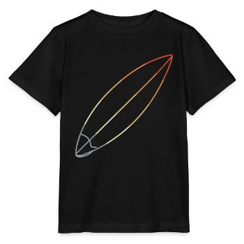 Surfboard - Stanley/Stella MINI CREATOR Kids’ T-Shirt - black - Front - Mikhail (115cm)