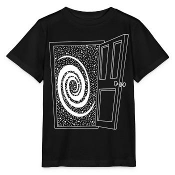 Offene Tür zum Universum - Stanley/Stella Kinder T-Shirt MINI CREATOR  - Schwarz - Vorne - Mikhail (115cm)