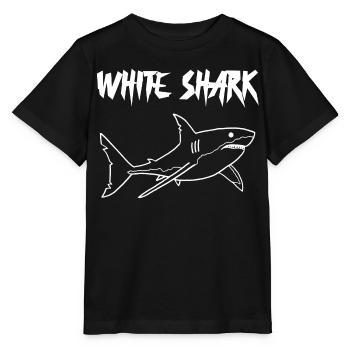 Weißer Hai - Stanley/Stella Kinder T-Shirt MINI CREATOR  - Schwarz - Vorne - Mikhail (115cm)