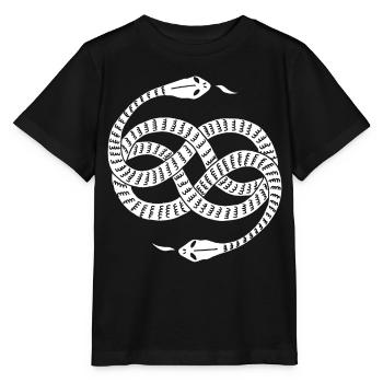 Unendliche weiße Schlangen - Stanley/Stella Kinder T-Shirt MINI CREATOR  - Schwarz - Vorne - Mikhail (115cm)