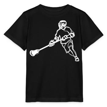 Lacrosse Spieler - Stanley/Stella Kinder T-Shirt MINI CREATOR  - Schwarz - Vorne - Mikhail (115cm)